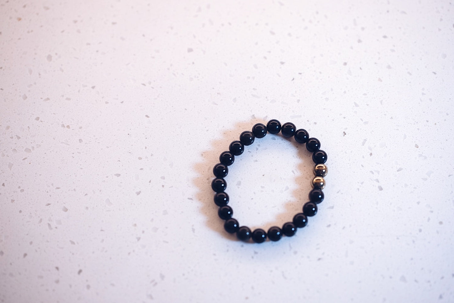 Gold Sheen Obsidian stretch bracelets